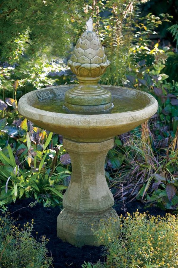 #3573 One Tier Roman Pinecone Fountain