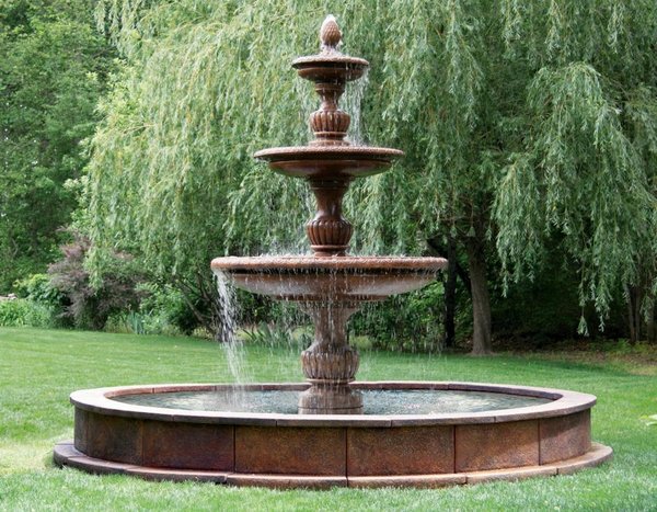 #3715 Three Tier Savona Fountain on 12' Pool
