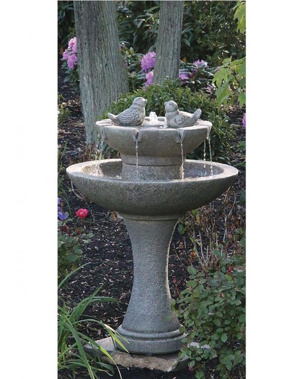 #3699 34" Tranquillity Spill Fountain With Birds