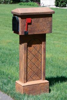 #4744 54" Mailbox - Tiled Design