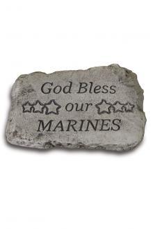 #1847 God Bless Our Marines - 10" Stone