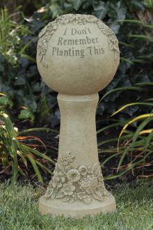 Garden Sphere On A Pedestal Garden Greeting