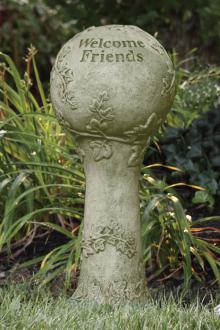 Garden Sphere on Pedestal Garden Globe Assorted