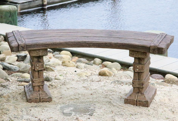 *DISCONTINUED* #4184 48" Curved Castaway Bench